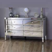 Charming multi 6 drawers large mirrored cabinet sideboard buffet cabinet