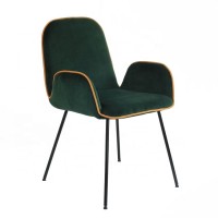 Modern Cane Chair for Restaurant Wholesale Metal Legs New Design Armchair Restaurant Furniture