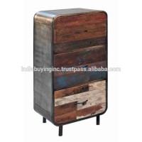 standard traditional  best selling modern classic antique vintage Reclaimed iron multi drawer chest