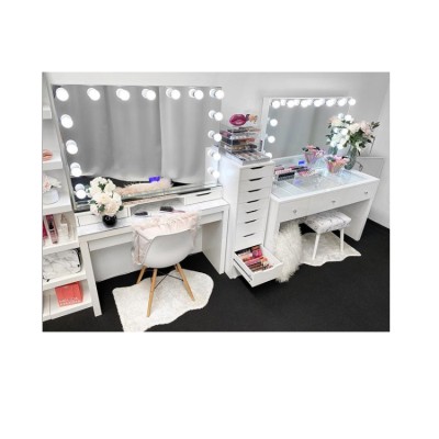 2020 Luxurious custom make up mirror table