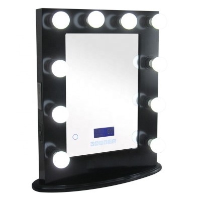 factory directly Smart vanity makeup mirror Bluetooth speakers hollywood mirror with light bulbs